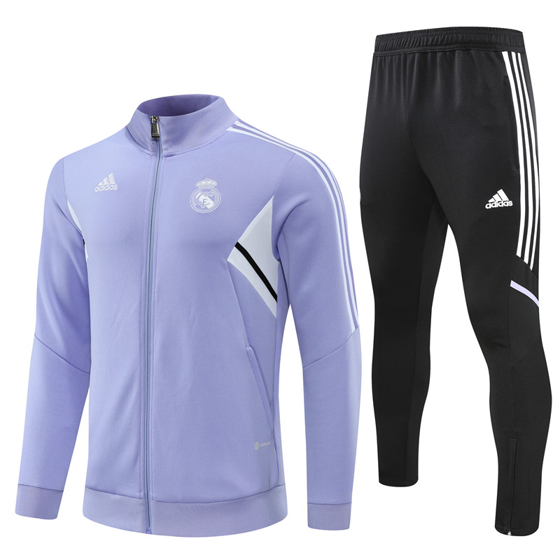 22-23 Season Real Madrid Purple Color Football Tracksuit