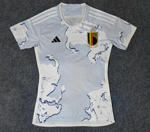 2023 Season Belgium Away Grey-White Color Women Football Jersey