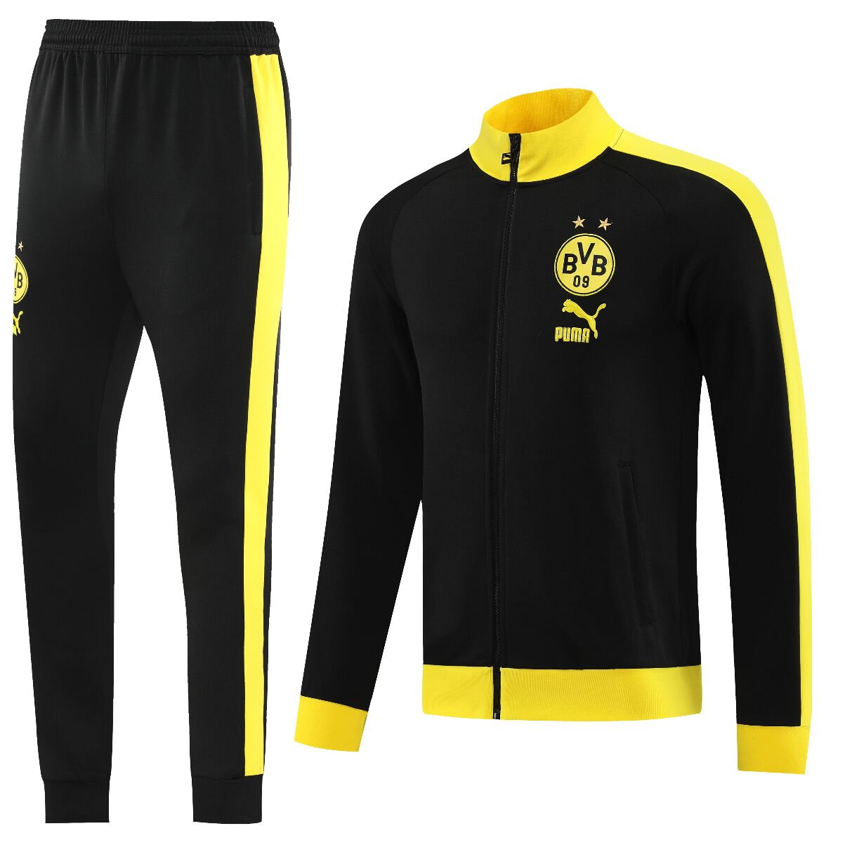 23-24 Season Dortmund Black Color Football Tracksuit