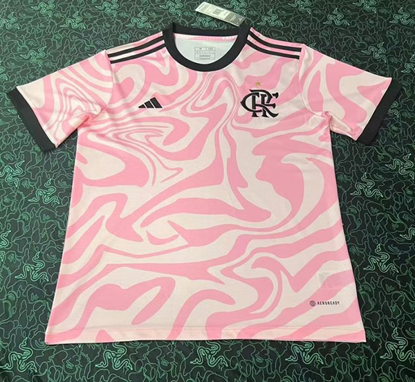 23-24 Season Flamengo Special Version Pink Color Football Training Shirt