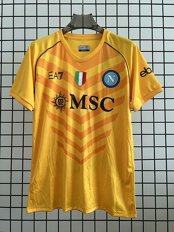 23-24 Season Napoli Goalkeeper Yellow Color Football Jersey