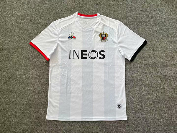 23-24 Season Nice Away White Color Football Jersey