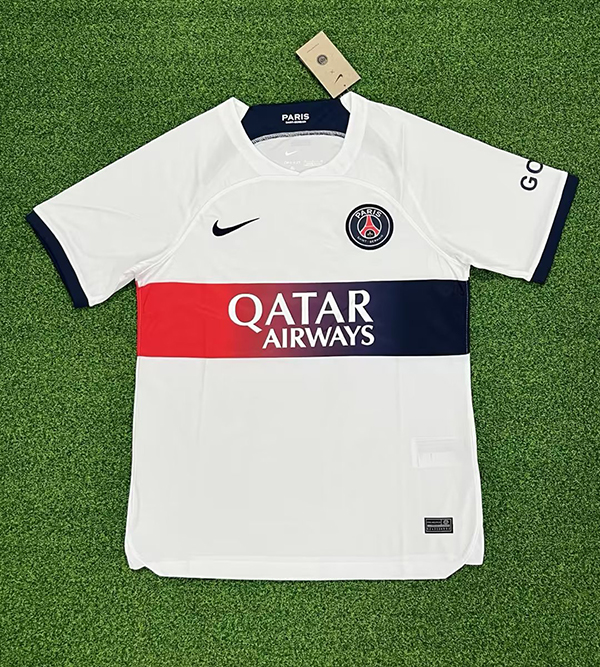 23-24 Season Paris Saint Germain Away White Color Football Jersey