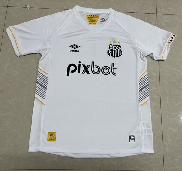 23-24 Season Santos Away White Color Football Jersey