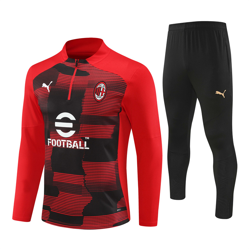 24-25 Season AC Milan Red Color Football Sweater Set