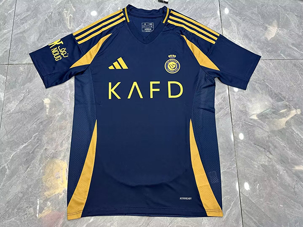 24-25 Season Riyadh Al-Nassr Away Dark-Blue Color Football Jersey