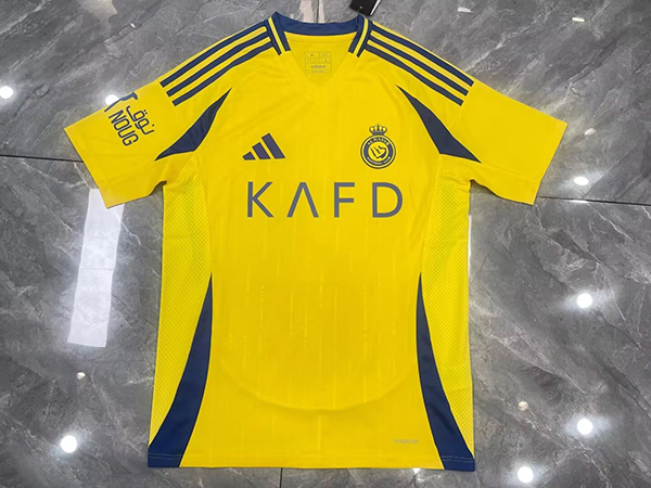 24-25 Season Riyadh Al-Nassr Home Yellow Color Football Jersey