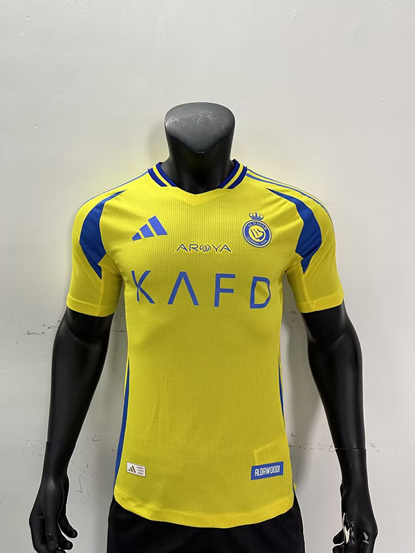 24-25 Season Riyadh Al-Nassr Home Yellow Color Football Jersey(Player Version)