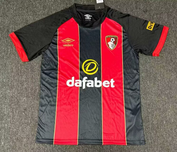 24-25 Season Bournemouth Home Red Color Soccer Jersey