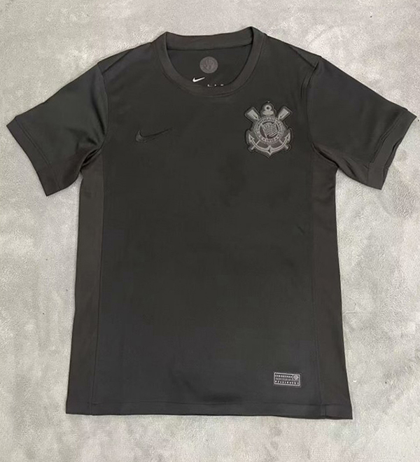 24-25 Season Corinthians Away Black Color Football Jersey