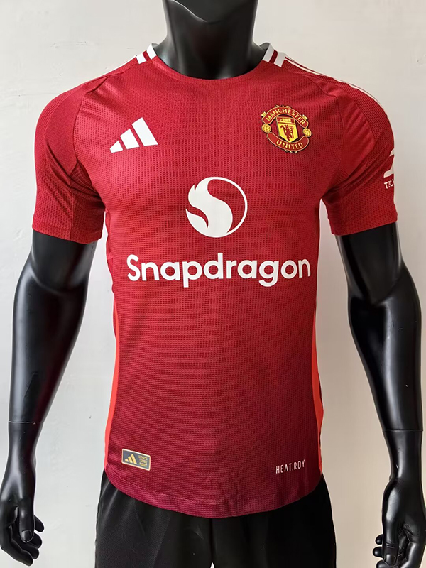 24-25 Season Manchester United Home Red Color Football Jersey(Player Version)