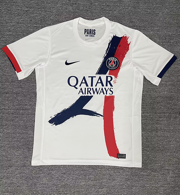 24-25 Season Paris Saint Germain Away White Color Football Jersey