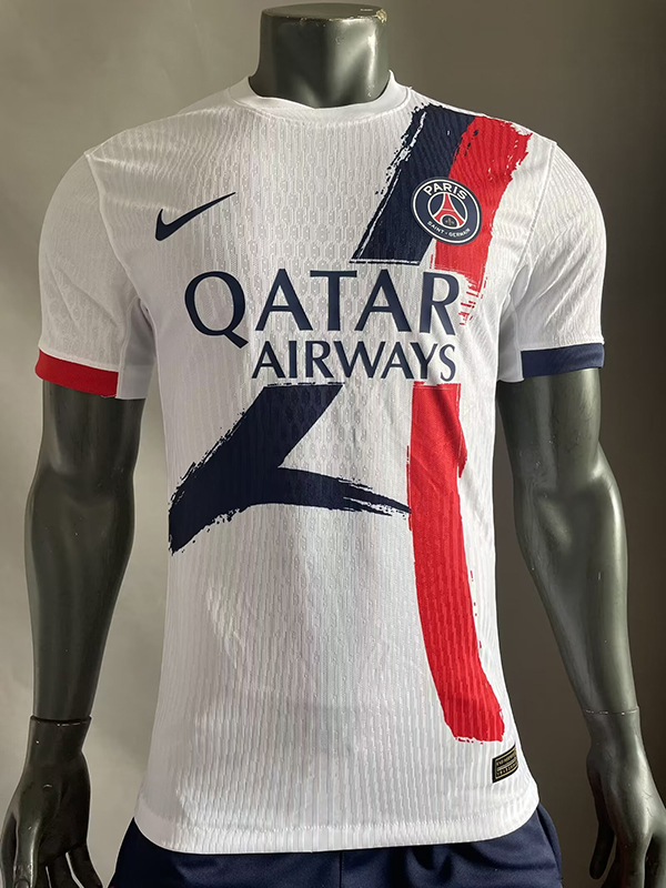 24-25 Season PSG Away White Color Soccer Jersey(Player Version)