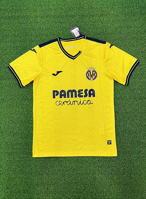 24-25 Season Villarreal Home Yellow Color Football Jersey