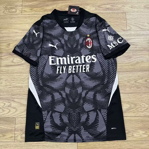 24-25 Season AC Milan Goalkeeper Black Color Football Jersey