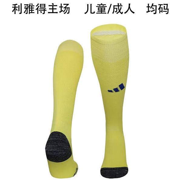 24-25 Season AI Nassr Home Yellow Color Football Socks