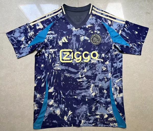 24-25 Season Ajax Away Dark-Blue Color Football Shirt