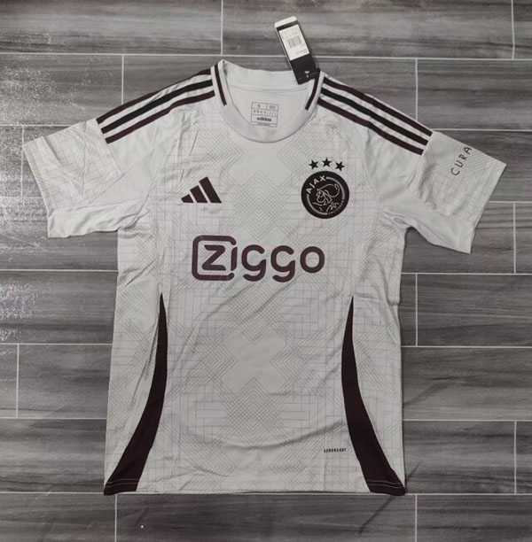 24-25 Season Ajax Third White Color Football Jersey