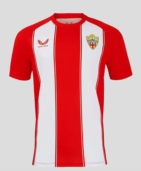 24-25 Season Almeria Home Red-White Color Football Jersey