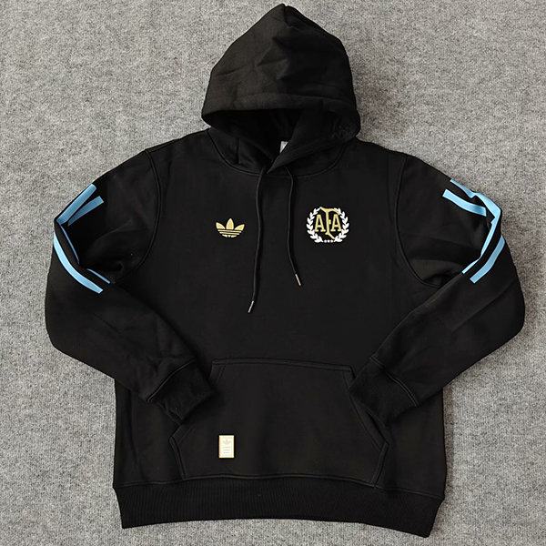 24-25 Season Argentina Black Color Football Hoodie