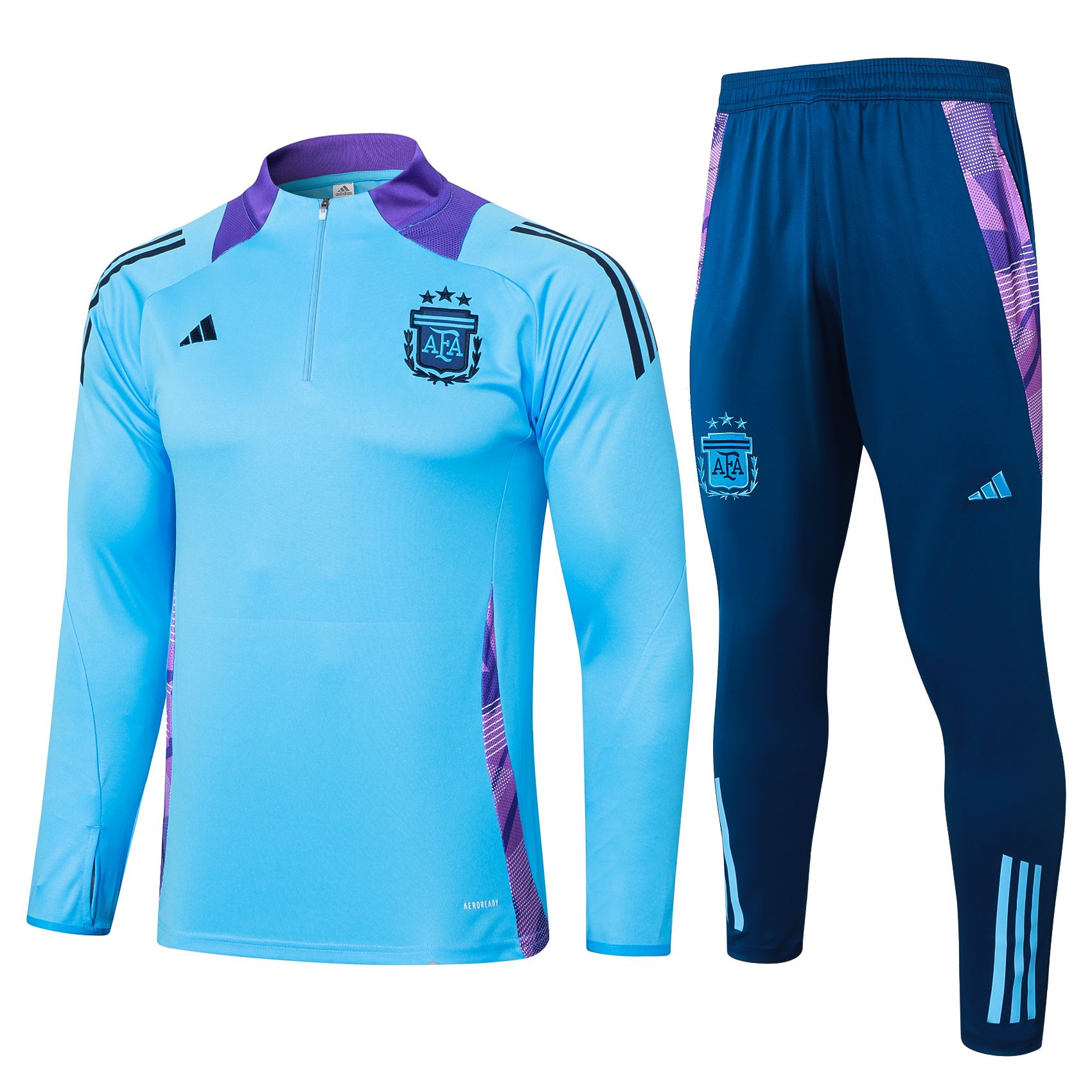 24-25 Season Argentina Blue Color Football Sweater Set