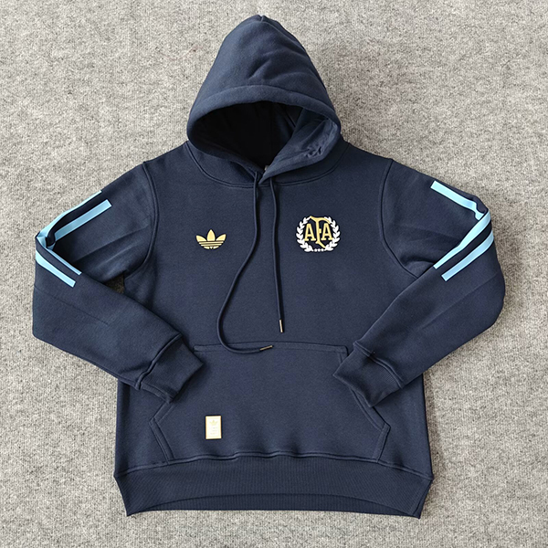 24-25 Season Argentina Dark-Blue Color Football Hoodie