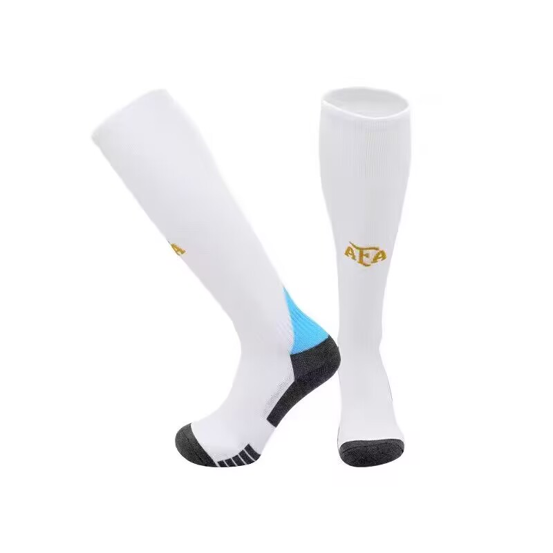 2024 Copa America Argentina Home White Color Football Socks