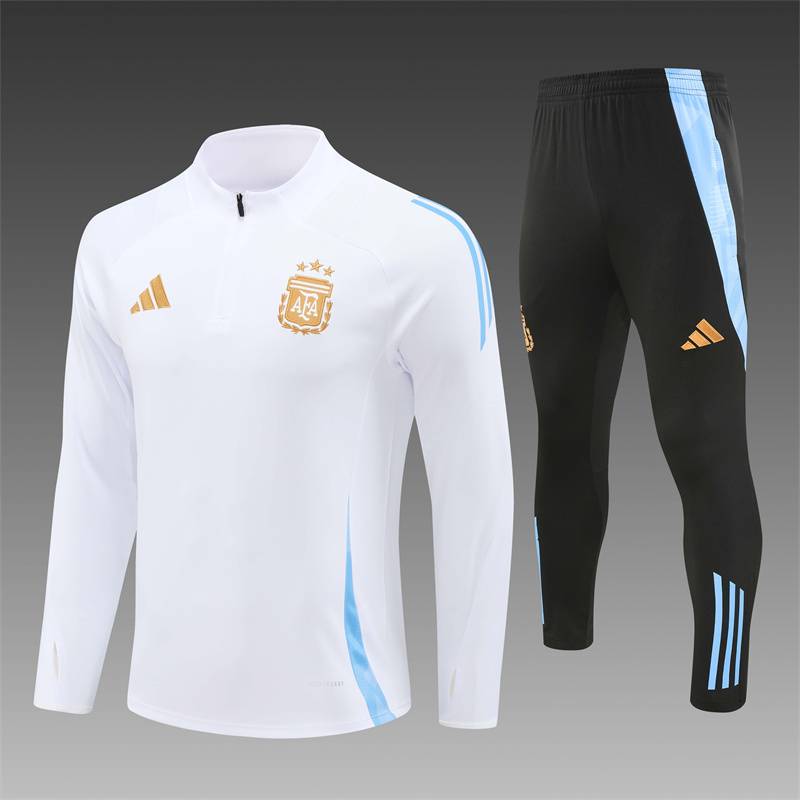 24-25 Season Argentina White Color Football Sweater Set