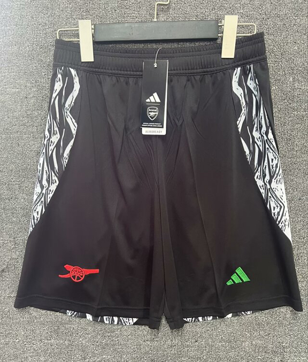 24-25 Season Arsenal Away Black Color Football Shorts