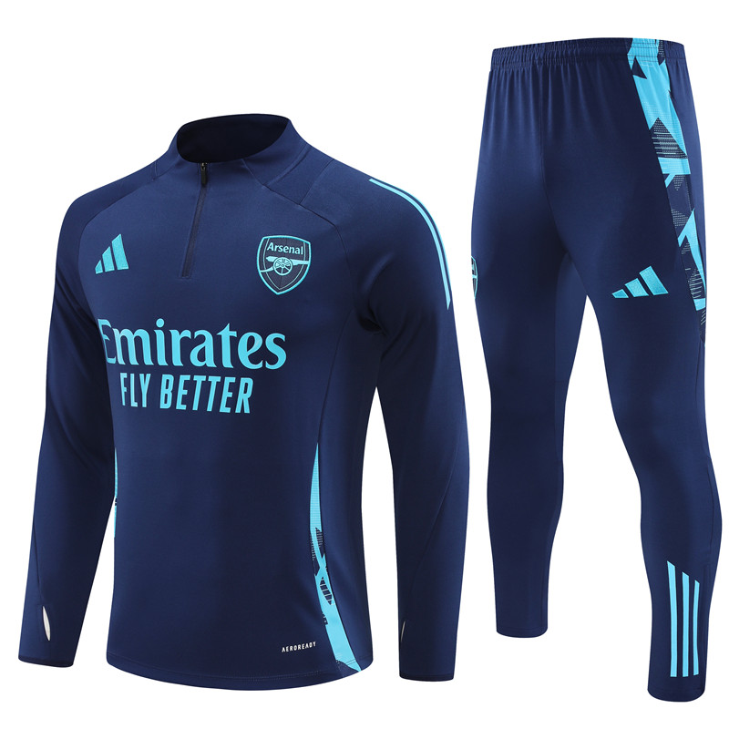 24-25 Season Arsenal Dark-Blue Color Football Sweater Set