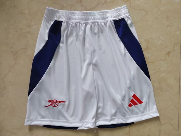 24-25 Season Arsenal Home White Color Football Shorts