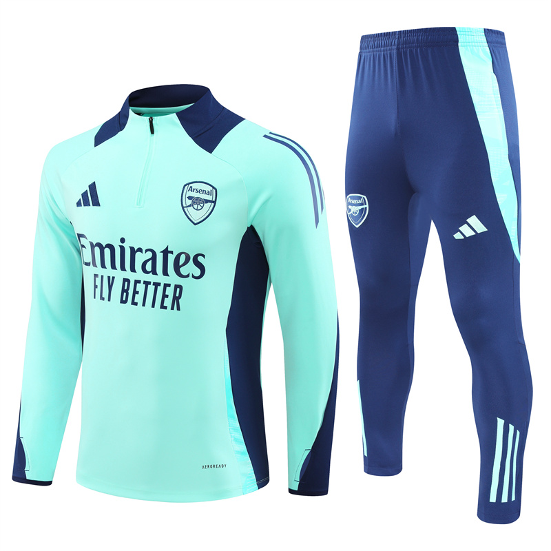 24-25 Season Arsenal Lake-Blue Color Football Sweater Set