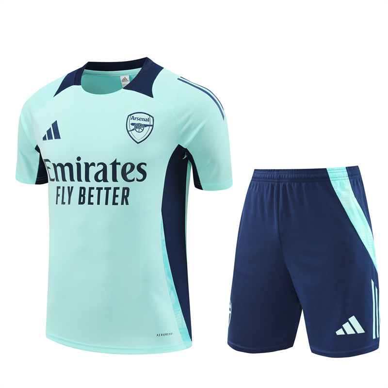 24-25 Season Arsenal Lake-Blue Color Football Pre-Match Training Suit