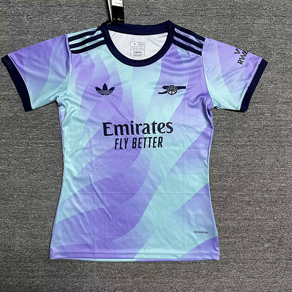 24-25 Season Arsenal Third Purple-Blue Color Women Soccer Jersey