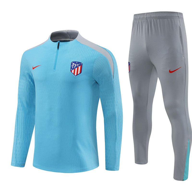 24-25 Season Atletico Madrid Blue Color Football Sweater Set