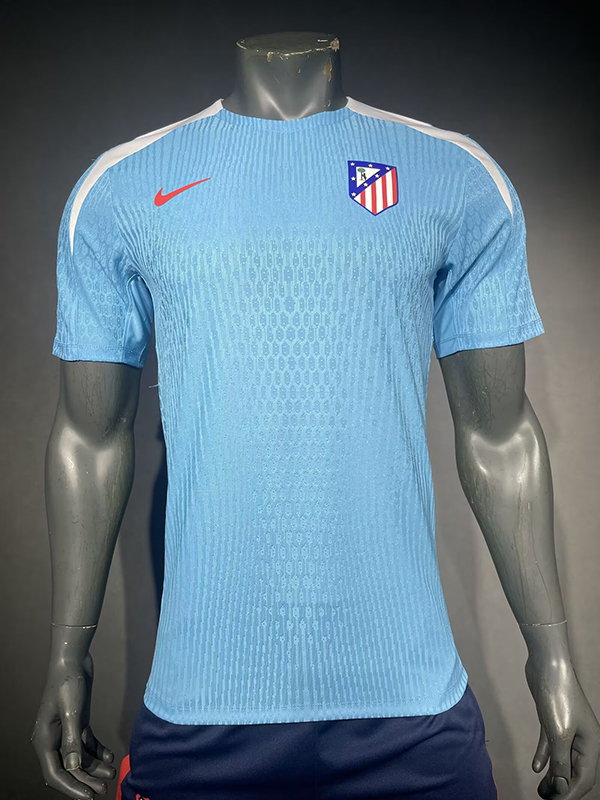 24-25 Season Atletico Madrid Blue Color Pre-Match Football Training Shirt