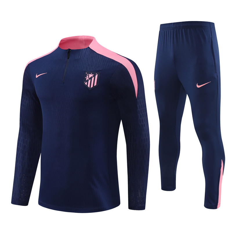 24-25 Season Atletico Madrid Dark-Blue Color Football Sweater Set