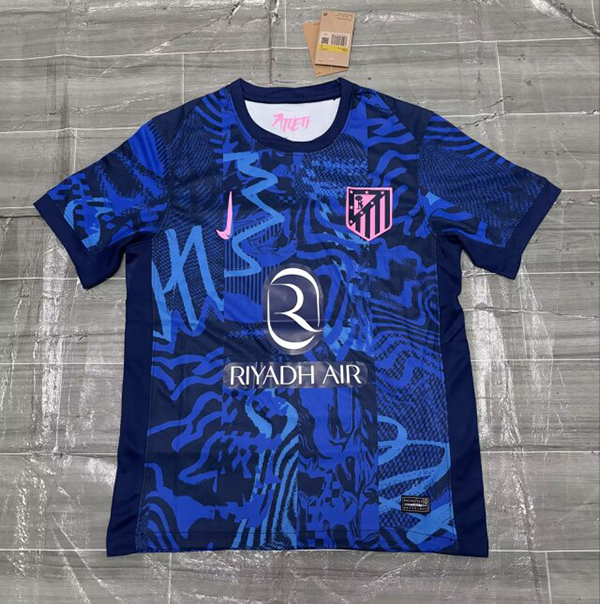 24-25 Season Atletico Madrid Third Blue Color Football Shirt