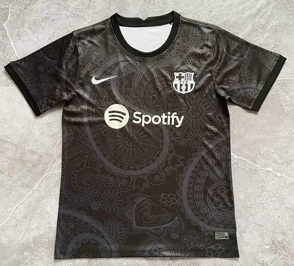 24-25 Season Barcelona Black Color Football Training Shirt