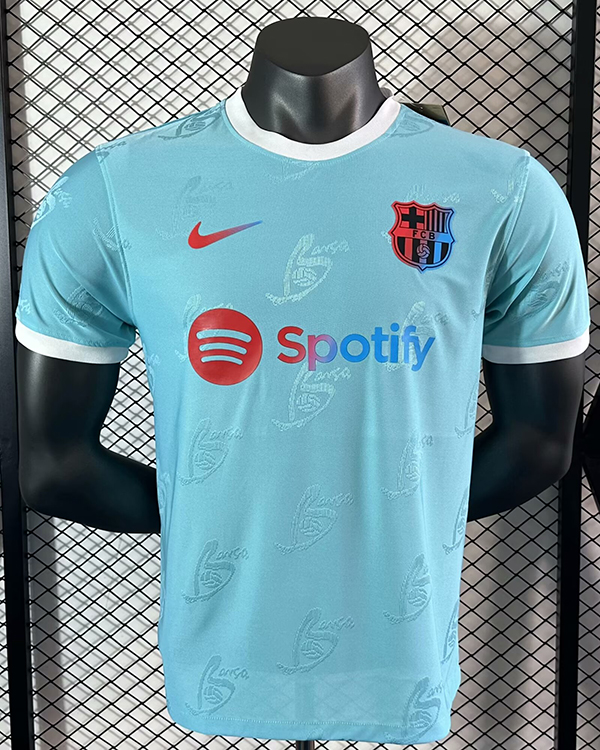 24-25 Season Barcelona Blue Color Football Training Shirt