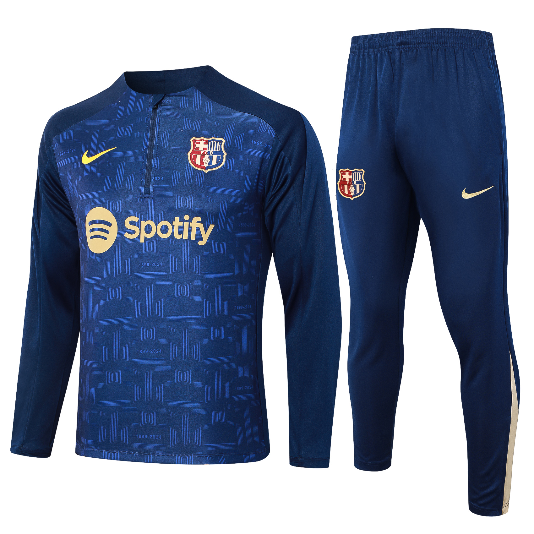 24-25 Season Barcelona Dark-Blue Color Football Sweater Set