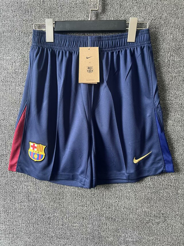 24-25 Season Barcelona Home Dark-Blue Color Football Shorts