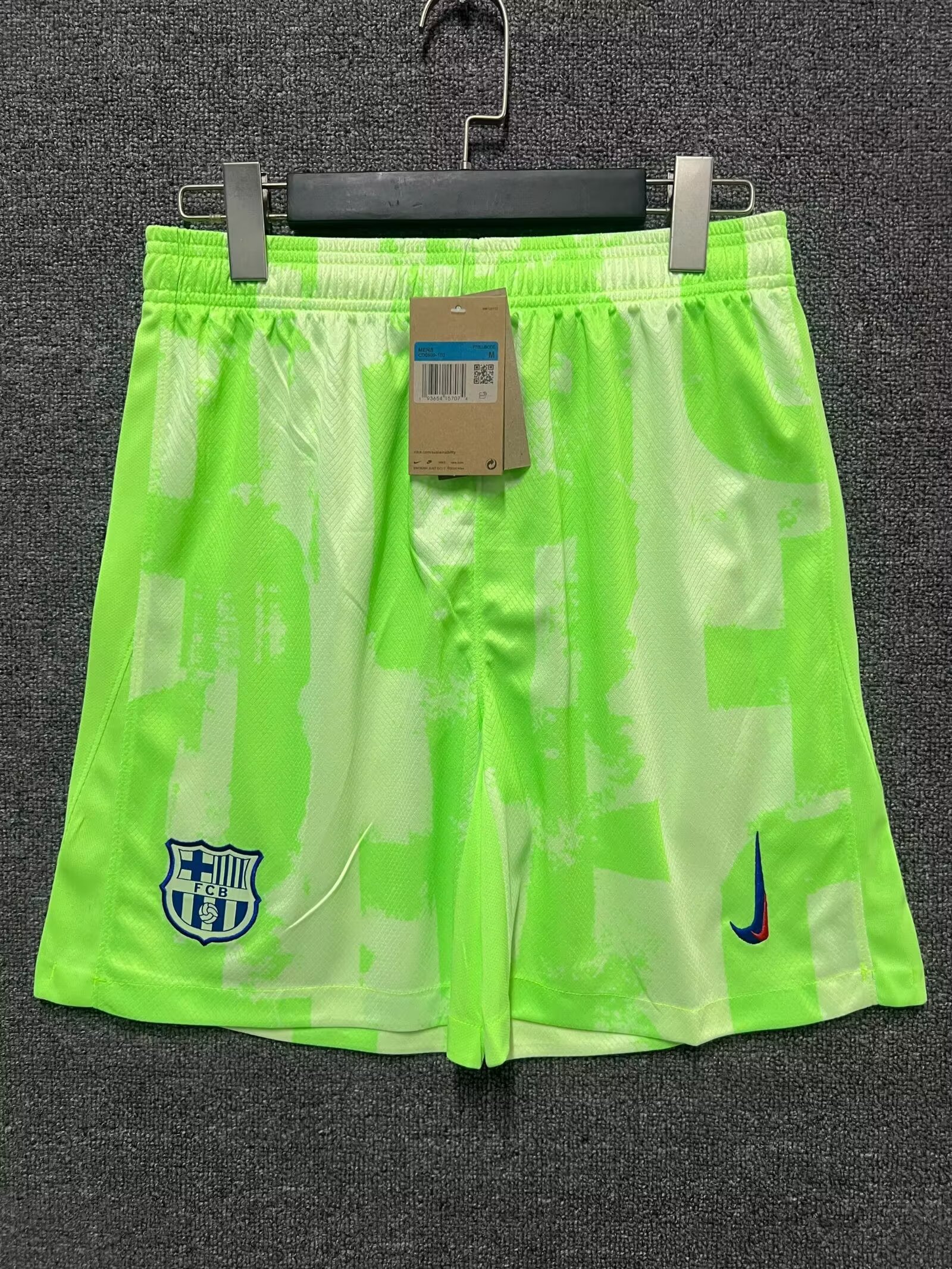 24-25 Season Barcelona Third Green Color Football Shorts