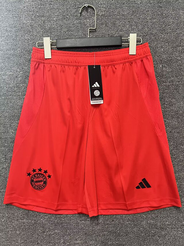 24-25 Season Bayern Munich Home Red Color Football Shorts