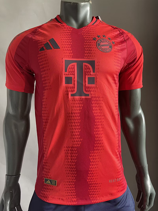 24-25 Season Bayern Munich Home Red Color Football Jersey(Player Version)