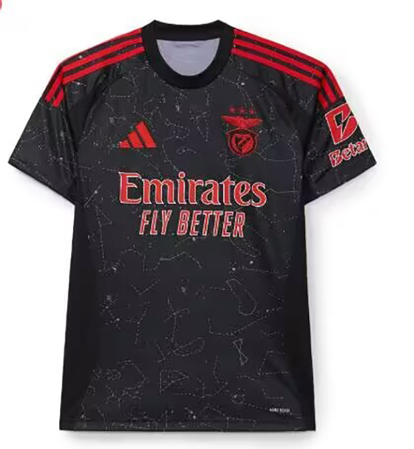 24-25 Season Benfica Away Black Color Soccer Jersey