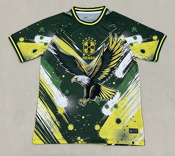 24-25 Season Brazil Green Eagle Color Pre-Match Football Training Shirt