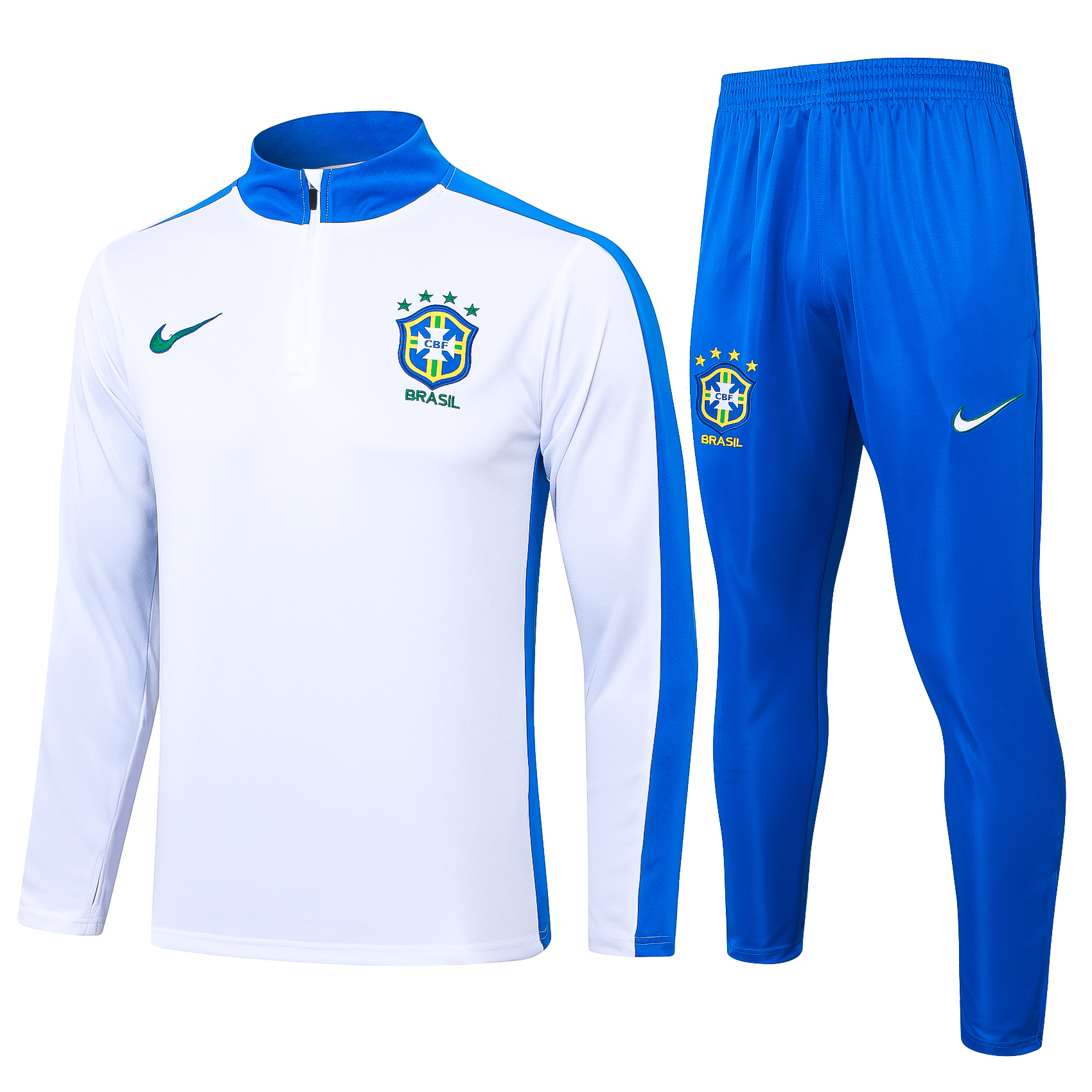 24-25 Season Brazil White Color Football Sweater Set