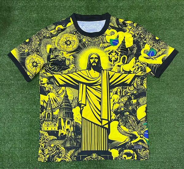 24-25 Season Brazil A303 Yellow Color Special Version Football Training Shirt