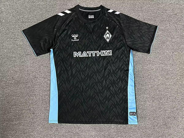 24-25 Season Werder Bremen Third Black Color Football Jersey